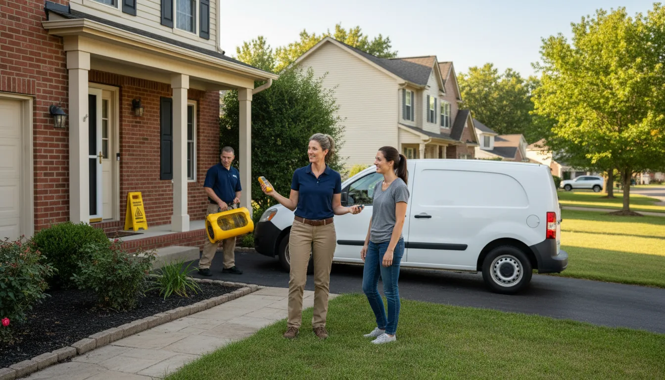 Residential water damage restoration in Genesee, PA